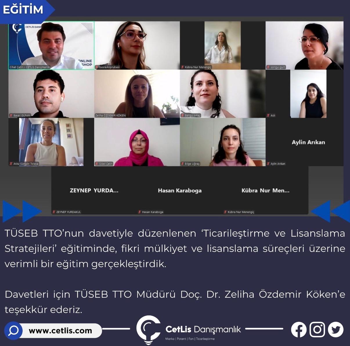 CETLİS Conducted a “Commercialization and Licensing Strategies” Training with TÜSEB TTO