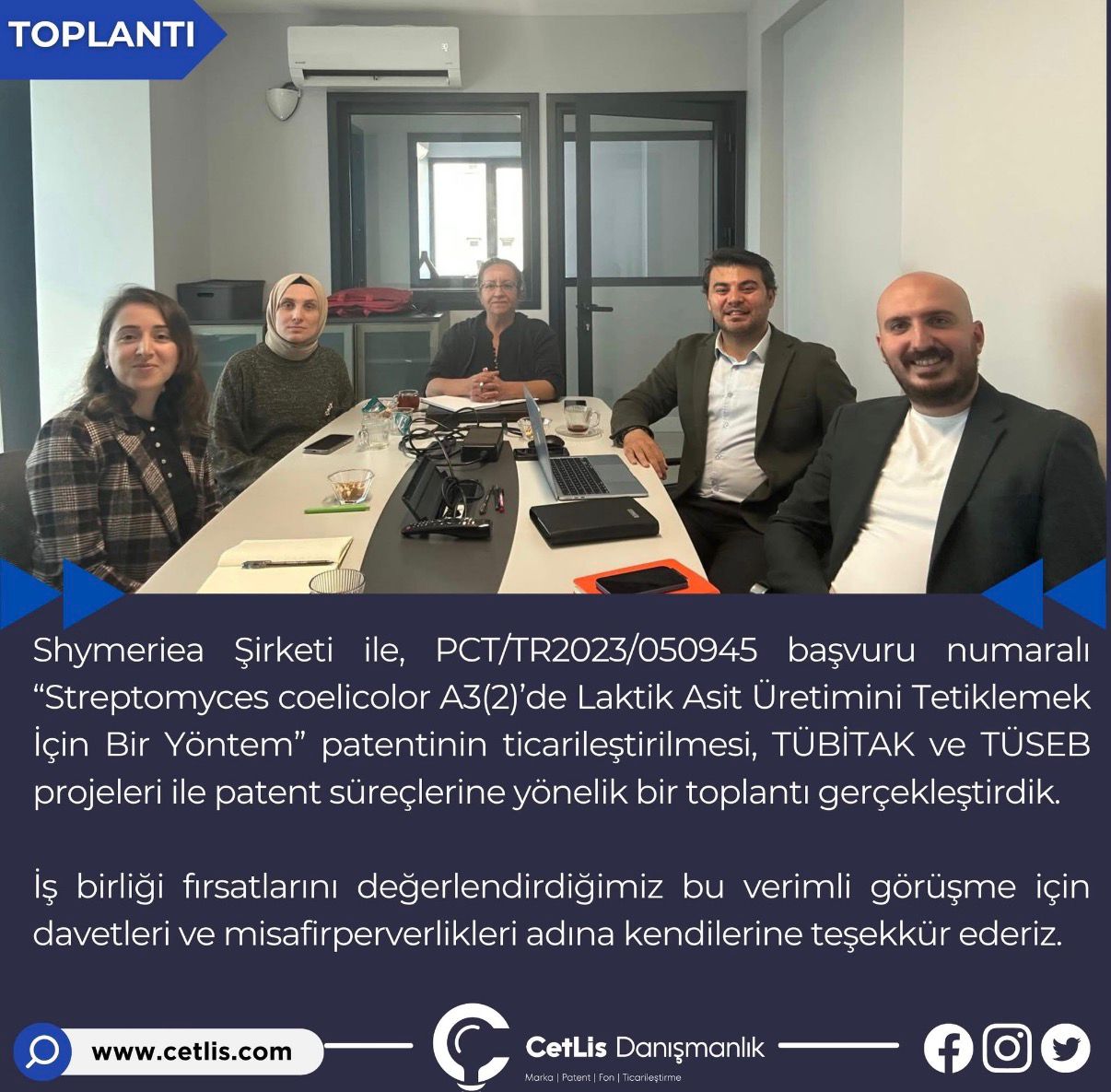 Commercialization-Focused Collaboration Meeting Between CETLİS and Shymeriea