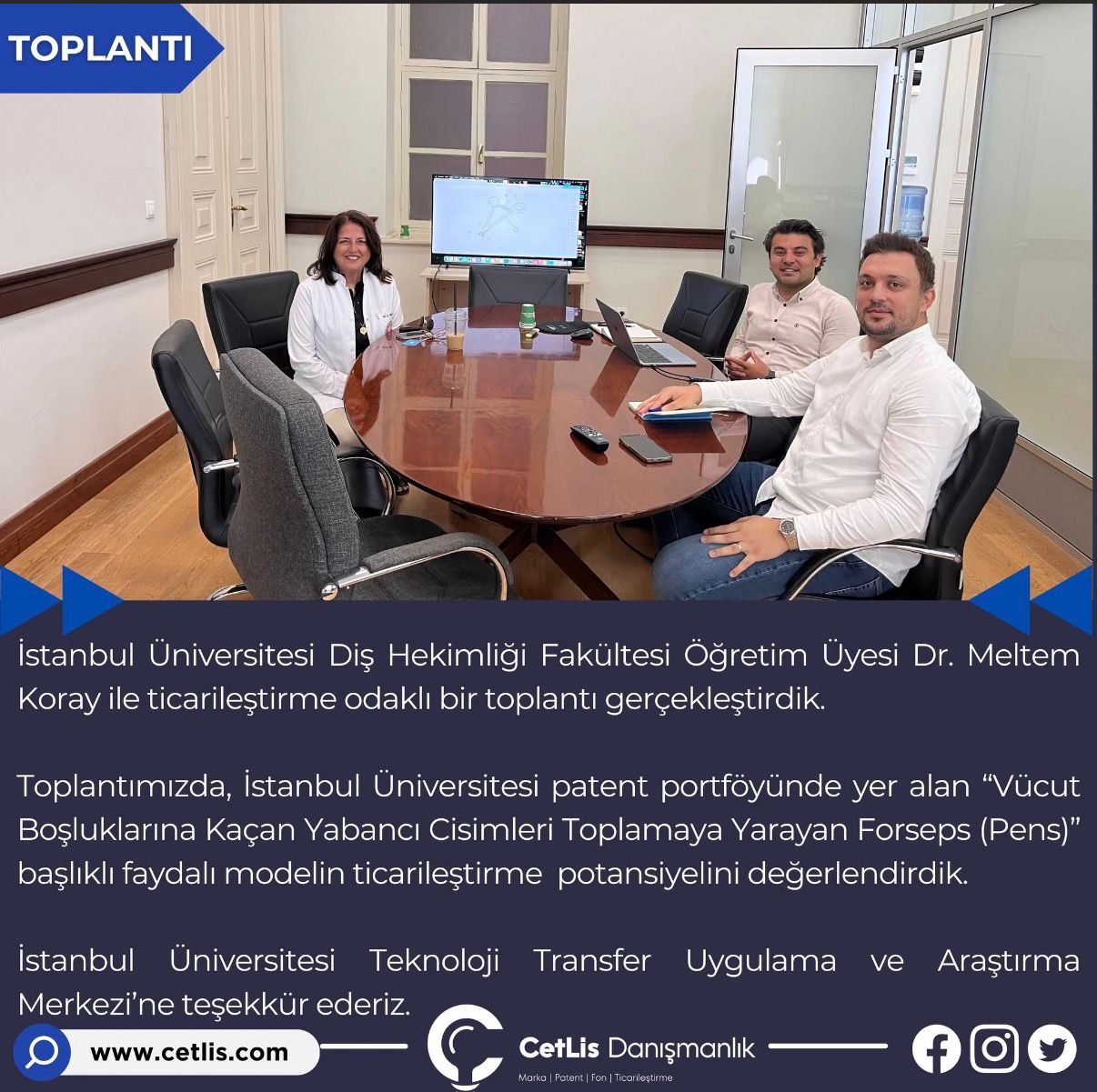Commercialization-Focused Meeting Between CETLİS and Istanbul University